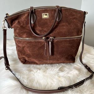 Dooney & Bourke | Dillen Brown Suede Hobo Bag